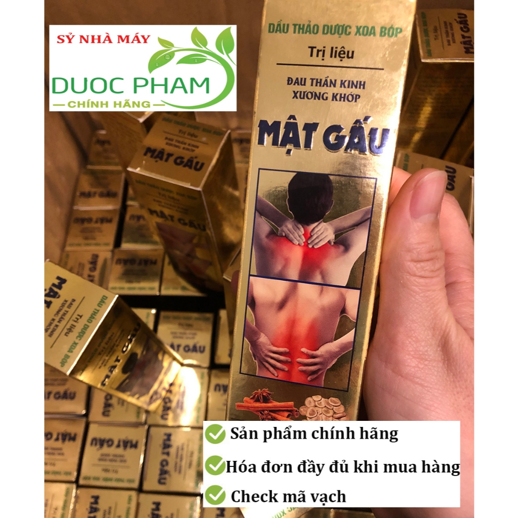 Dầu thảo dược mật gấu xoa bóp ngừa đau cơ xương khớp