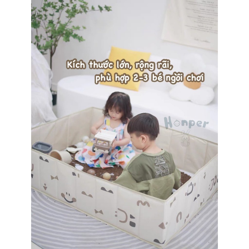 Bể bóng gấp gọn đa năng cao cấp chính hãng Honper cực xinh yêu, an toàn cho bé HP -629 chưa có bóng