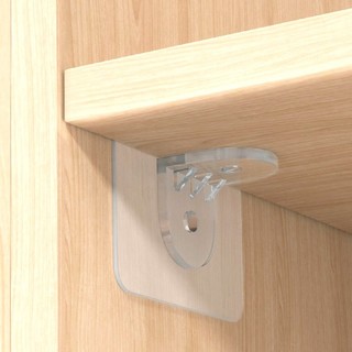 Móc Dán giá đỡ kệ gỗ treo tường, kệ sách, tủ giầy, miếng dán ke góc chữ L