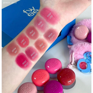 (xả)) Son & Má Hồng Dạng Kem Fwee Lip&Cheek Blurry Pudding Pot / Or Cọ silicone Fwee