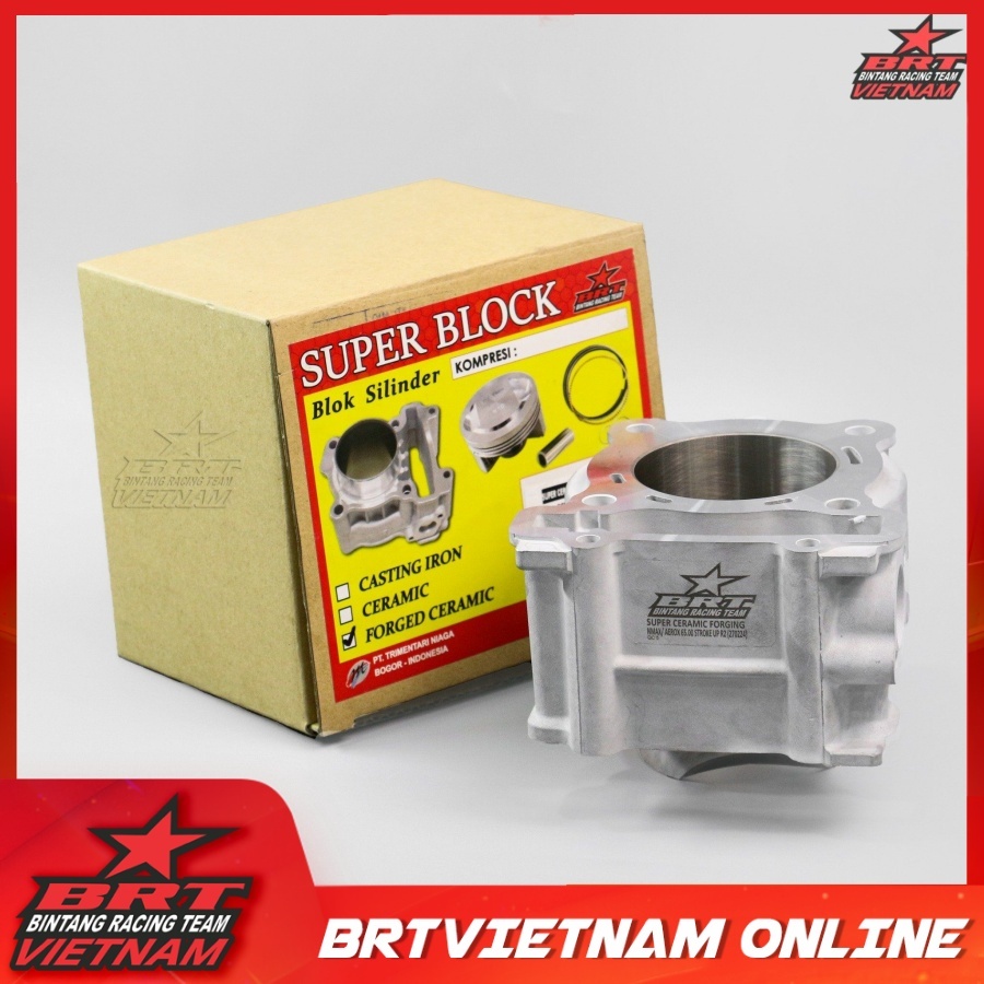 Bộ Lòng trái 65mm BRT dành cho xe Ex155 / R15v3 / Fz155VVA / XSR 155 / Mt15 VVA / NVX155VVA / WR155