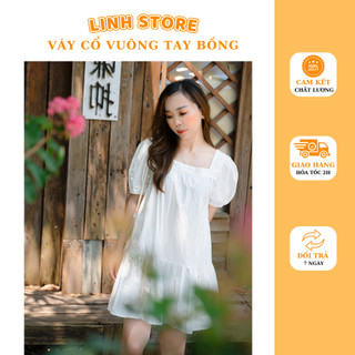 Váy cổ vuông đuôi cá VAY0101 (2)
