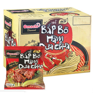 Mì Omachi bắp bò hầm dưa chua gói 120g (Date mới, hàng chuẩn)