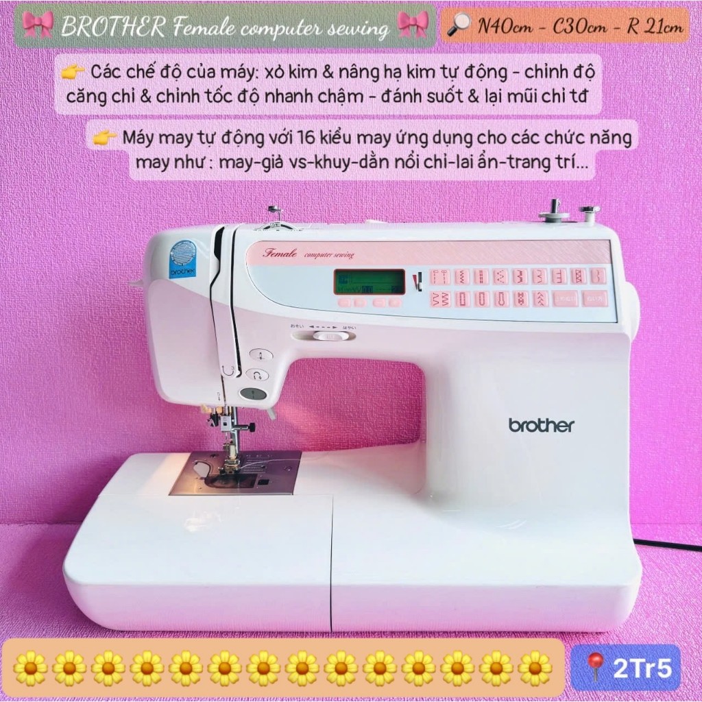 MÁY MAY BROTHER ĐA NĂNG NHẬT NỘI ĐỊA