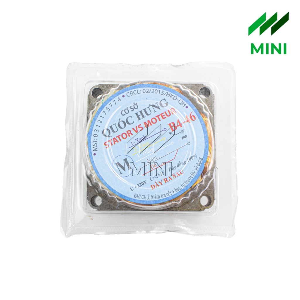 Cuộn dây quạt B4 lốc quạt 46mm (100% dây đồng) - Phụ tùng thay thế quạt