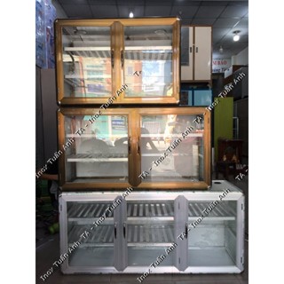 Tủ chén , tủ nhôm kính, tủ đựng bát dĩa treo tường TN01