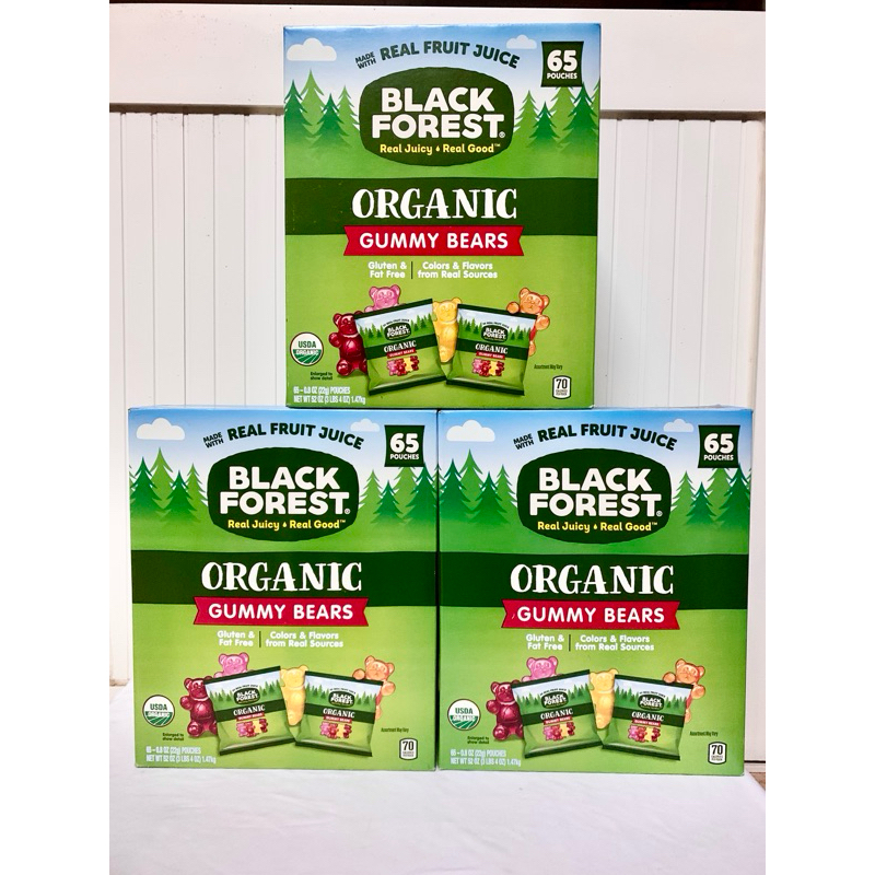 (Date 06/2026)Thùng kẹo dẻo Gấu Black Forest (65 gói)