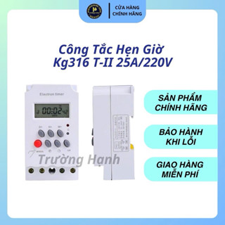 Công tắc hẹn giờ Kg316 T-II 25A/220V, bộ hẹn giờ tự động Thiết bị điện giá tốt