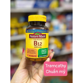 Viên uống Nature Made Vitamin B12 1000 mcg hủ 160viên