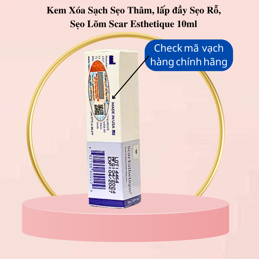 ( GIẢM GIÁ ĐỂ LẤY LƯỢT BÁN VÀ ĐÁNH GIÁ ) Kem Xóa Sạch Sẹo Thâm, lấp đầy Sẹo Rỗ, Sẹo Lõm Scar Esthetique 10ml