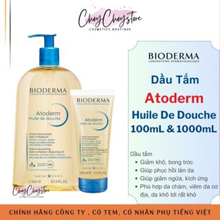   TEM CTY  Dầu Tắm Bioderma Atoderm Huile De Douche Làm Sạch & Dưỡng Ẩm Cho Da Khô Da Chàm Viêm Da 
