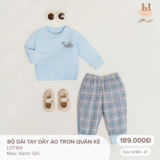  Bộ quần áo dài tay ấm áp cho bé từ 6 tháng đến 4 tuổi