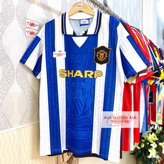 Retro.MU 94/96 - Áo Bóng Đá RETRO CLASSlC hàng Thái cao cấp - RetroMU TrắngSọcBích