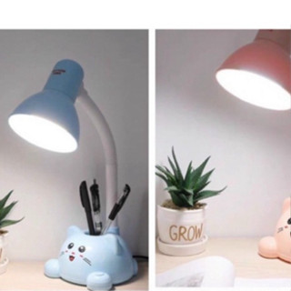  Đèn học để bàn cho bé hình mèo có lỗ để bút tiện lợi -mẫu mới hình con mèo 