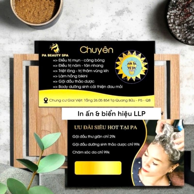 Danh thiếp, thẻ liệu trình, phiếu giảm giá.... Giấy in đẹp