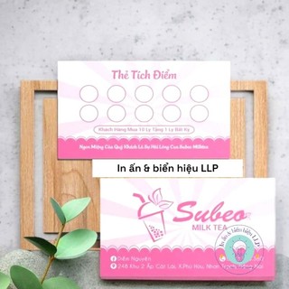 Danh thiếp, thẻ liệu trình, phiếu giảm giá.... Giấy in đẹp