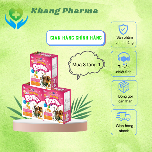 Combo 3 hộp Siro ăn ngon Bobby kid 💥 CHÍNH HÃNG💥 Siro hỗ trợ tăng sức đề kháng hỗ trợ hệ tiêu hóa mu