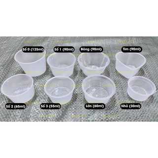 Set 50 Hũ bánh flan các loại đầy đủ size cao cấp ,bánh lăn caremen vĩnh trường số 0, 1, 2, 3, Tim, Bông.