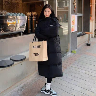 Áo phao đại hàn có mũ dáng dài hàng QC xinh xắn