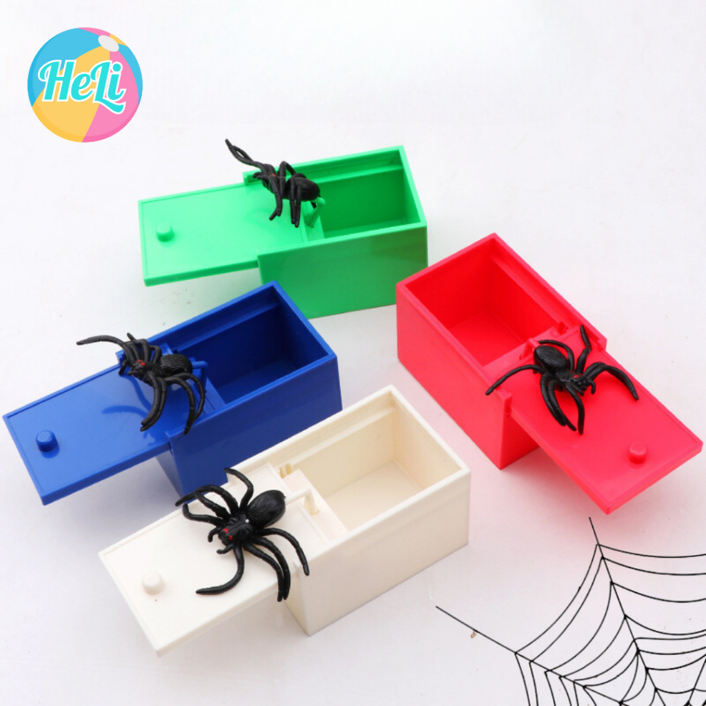 (ĐỔ CHƠI TROLL) HỘP HÙ DỌA NHỆN NHẢY TRONG HỘP NHỰA BẤT NGỜ, QUÀ TẶNG TROLL BẠN BÈ