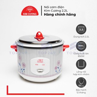 Nồi Cơm Điện Kim Cương 2.2L / 2.8L  Lít Nắp Rời - Hàng Chính Hãng (Bảo Hành 12 Tháng)