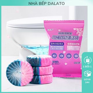 Set 10 Viên Thả Bồn Cầu Thơm Mùi Chanh Sả, Hoa Hồng, Viên Tầy Bồn Cầu, Viên Xả Bồn Cầu Dalato Đồ Nhà Bếp