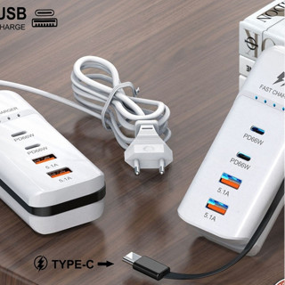  Ổ Cắm Sạc Thông Minh Tích Hợp 2 Cổng Sạc PD 2 Cổng USB Sạc Nhanh Bốn Cổng Sạc Tiện Lợi An Toàn 