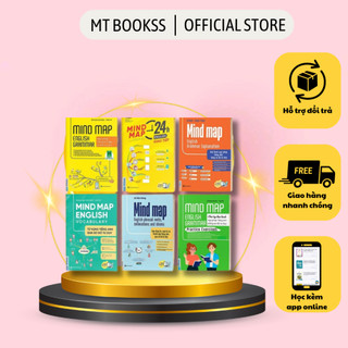 Sách - Trọn Bộ 6 Cuốn Sách - Mind Map English - Tự Học Cho Người Mới Bắt Đầu (lẻ/combo tuỳ chọn)