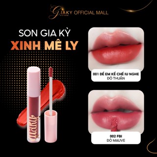 Son kem GIAKY - Lì Nhẹ Môi, Bóng Mềm Mịn & Bền Màu #001 Để Em Kể Chế Iu Nghe (3g)