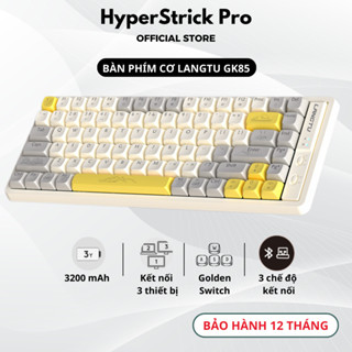 Bàn Phím Cơ Langtu GK85  không dây/ có dây, Hotswap GoldenSwitch, 3 chế độ kết nối bảo hành 12 tháng
