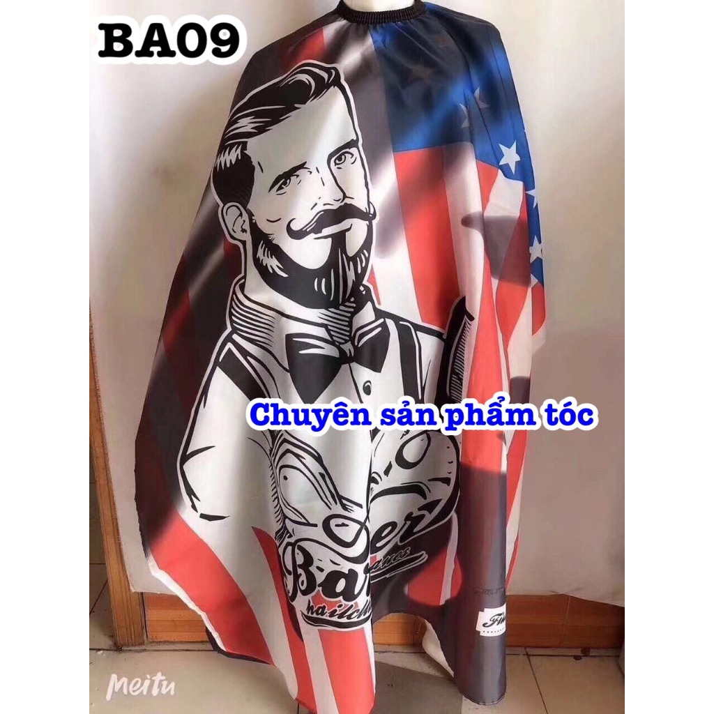 ✅freeship✅  Áo choàng cắt tóc , khăn choàng cắt tóc Barber BA09 ( 1m55 x 1m50 )