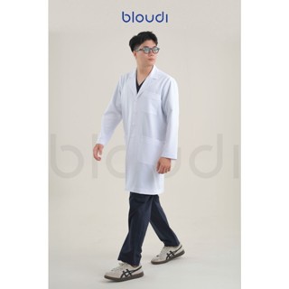 Áo blouse trắng bác sĩ Bloudi Essential Blouse đồng phục phòng khám nam