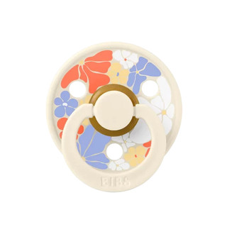 [Tặng hộp đựng ti] Ty ngậm Núm tròn cao su tự nhiên BIBS Studio Pacifier Colour Block Latex Đan mạch