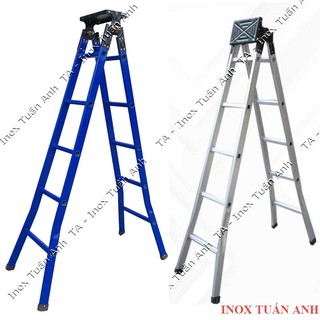 Thang nhôm chữ A, thang nhôm gấp hộp mâm TNHM15