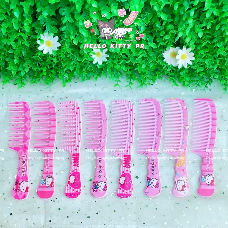 Lược nhựa dày Hello Kitty