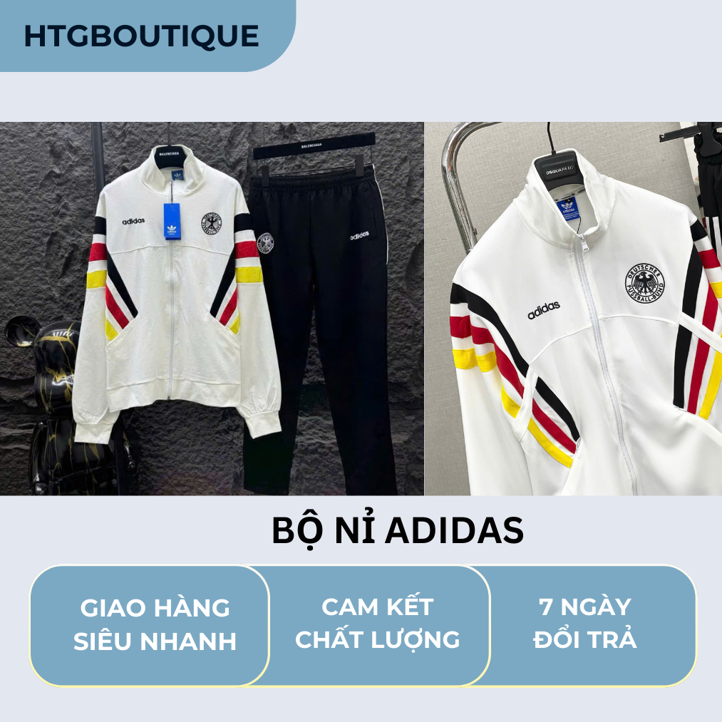 Set bộ nỉ adidas phối sọc nhiều màu hàng đẹp về shop