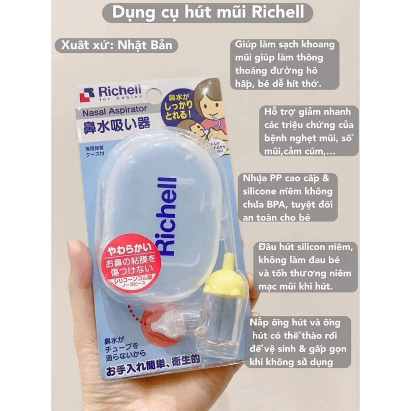 [CHÍNH HÃNG NHẬP KHẨU] Dụng cụ hút mũi RICHELL