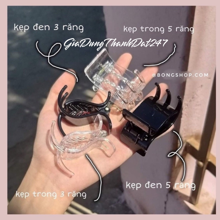 Kẹp Tóc Càng Cua 3 Răng - 5 Răng.kẹp Tóc Gọn Gàng Cho Mùa Hè