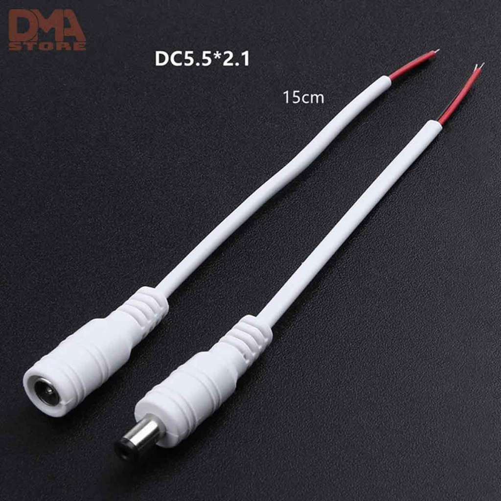 Dây giắc nguồn DC 5.5*2.1mm đực cái