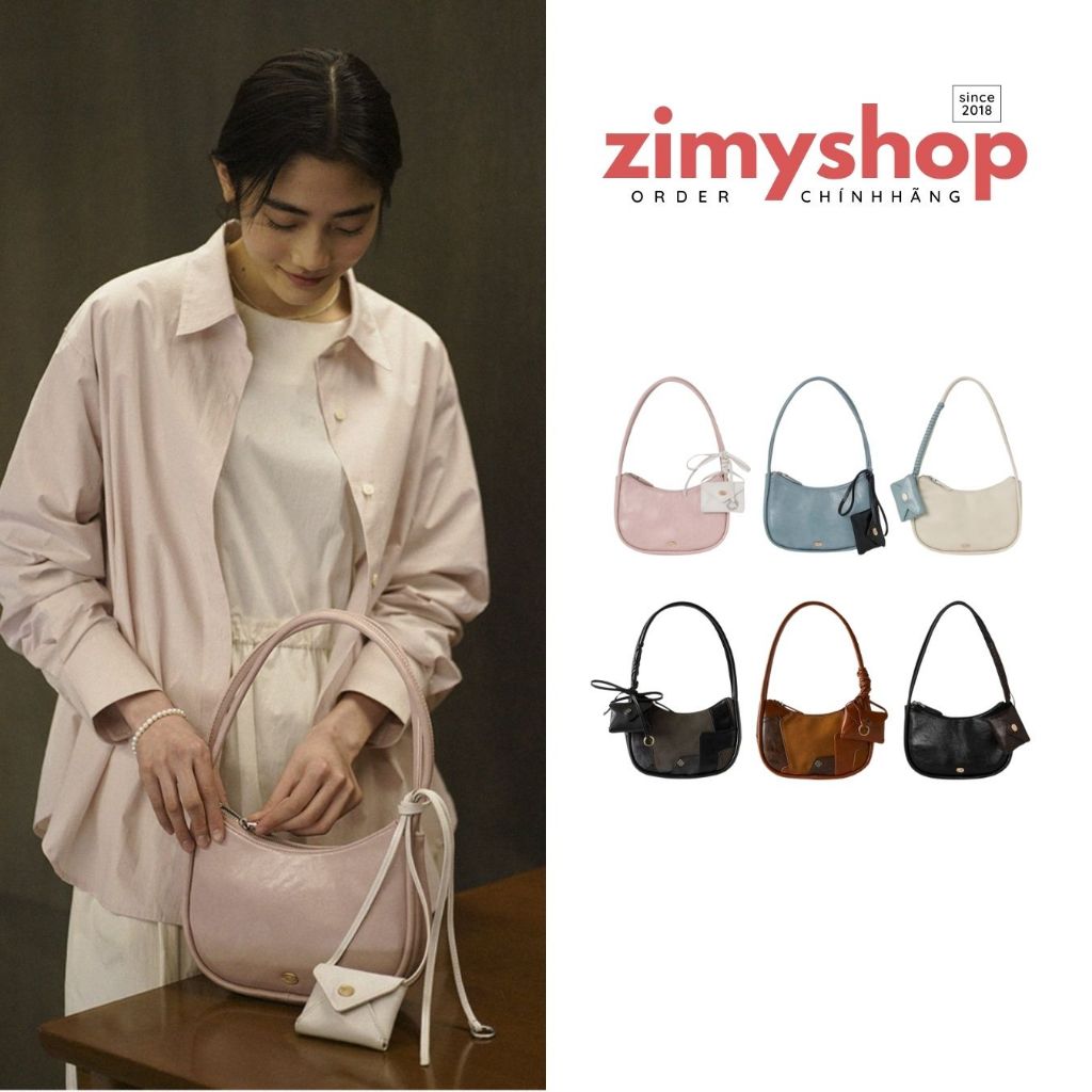 CHÍNH HÃNG SET TÚI XÁCH CẦM TAY ORO LAYERED SWELL HANDBAG + VÍ MINI ĐI KÈM