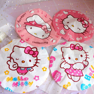 Nón mũ tắm (bọc) trùm đầu tóc Hello Kitty - Doremon