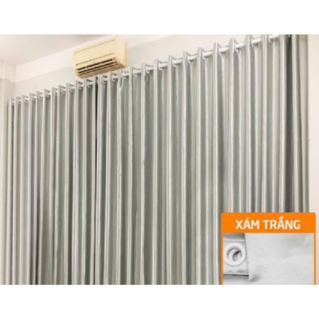 Màn, Rèm Cửa Phòng Khách 2 tấm mỗi tấm Rộng 3m x cao 2,7m, lỗ khoen