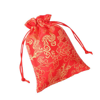 3 túi gấm đỏ phong thủy 7x9cm
