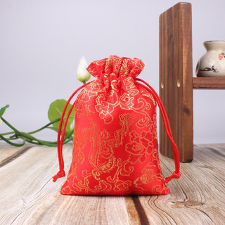 3 túi gấm đỏ phong thủy 7x9cm