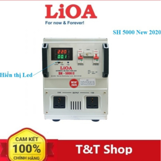Ổn áp Lioa 5KVA dải 150V, 90V