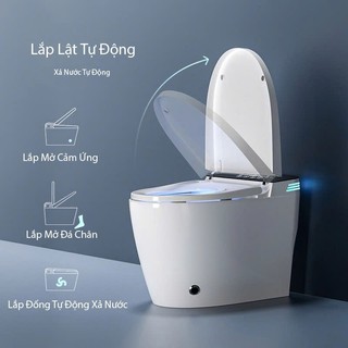 Bồn Cầu Thông Minh Toilet Điện Tử Bệ Xí Bồn Tiêu Bồn Cầu Xịt Nước Tự Động ( 04)