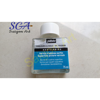 [SGA] Vecni phủ BÓNG MỊN cho tranh sơn dầu PEBEO Satin Finish Picture Varnish nO. 650809 chai 75ml