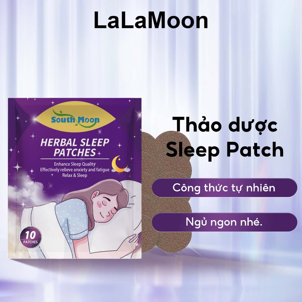 South Moon Miếng dán hỗ trợ giấc ngủ Miếng dán hỗ trợ giấc ngủ Giúp ngủ nhanh chóng 10pcs