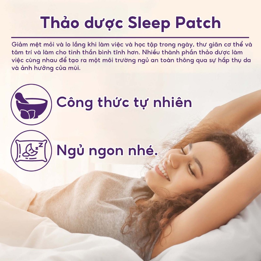South Moon Miếng dán hỗ trợ giấc ngủ Miếng dán hỗ trợ giấc ngủ Giúp ngủ nhanh chóng 10pcs