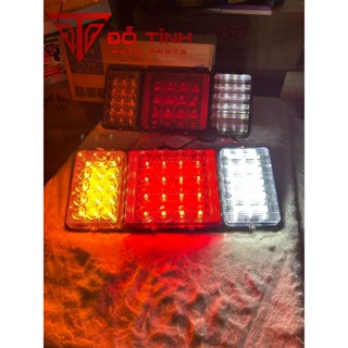 Đèn hậu xe tải LED. Đèn lái sau đuôi xe ô tô 12v-24v SD2003 (1 CHIẾC)
